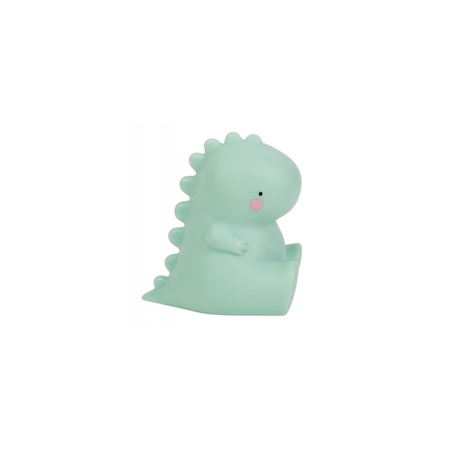 Luz quitamiedos silicona Little Lovely T-Rex verde mint