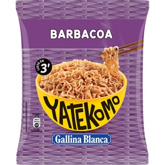 YATEKOMO fideos orientales barbacoa listo en 3 minutos sobre 82 g