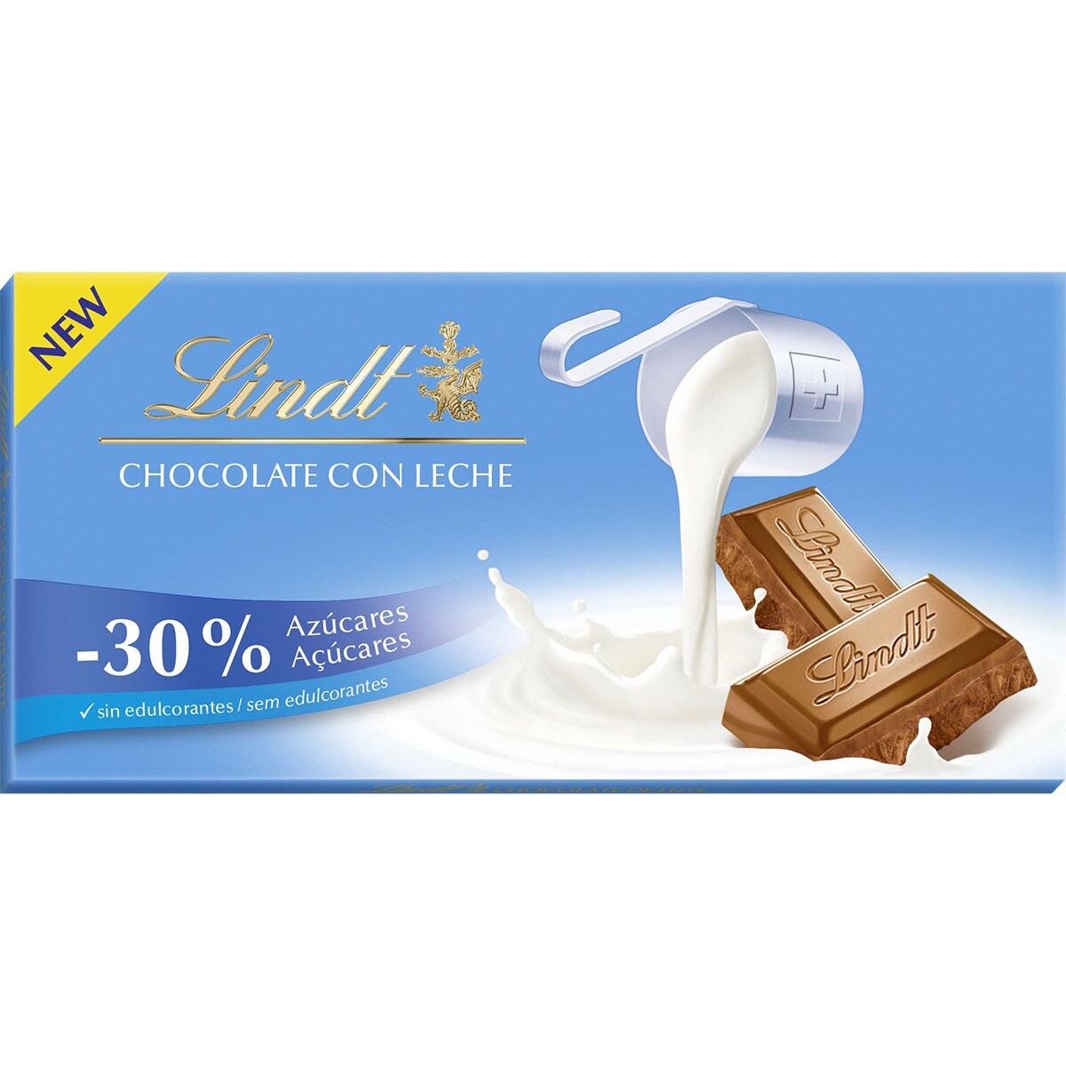 Chocolate con leche 30 menos azúcares tableta 100 g · LINDT