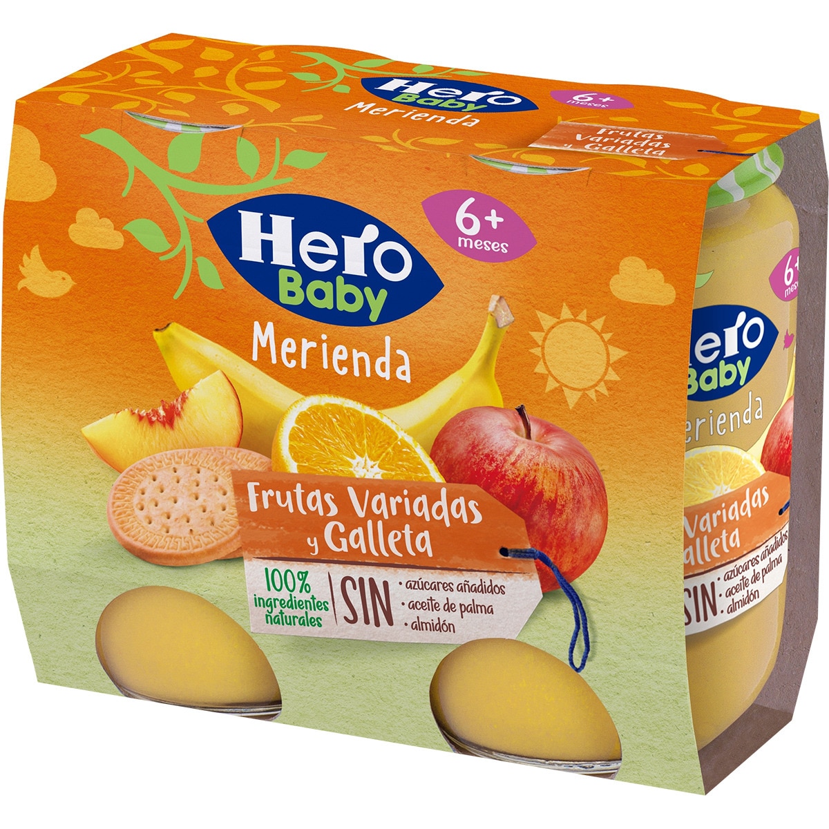 Buy Merienda mixed fruit and biscuit with no palm oil ages 6+ months 2