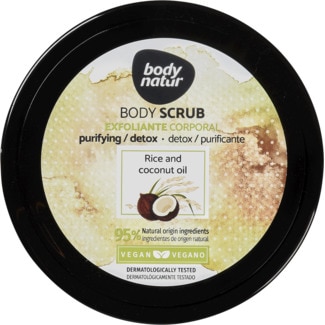 Body Natur Esfoliante Corporal Purificante Detox com Óleo de Coco embalagem 200 ml
