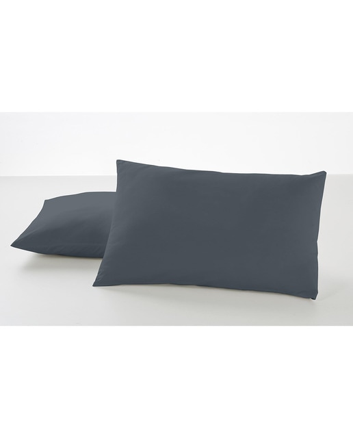 Pack 2 fundas almohada gris