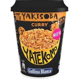 YATEKOMO Yakisoba fideos orientales sabor curry vaso 93 ml