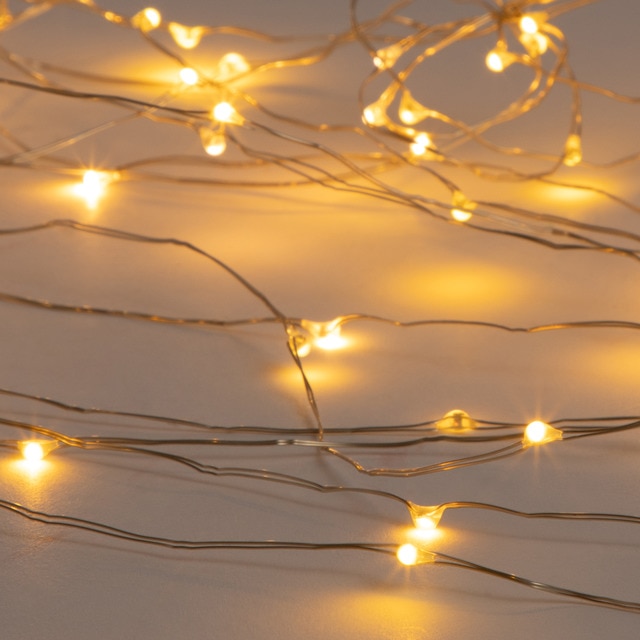 Guirnalda Cable Cobre con 100 luces LED para exterior Navidad El Corte Inglés