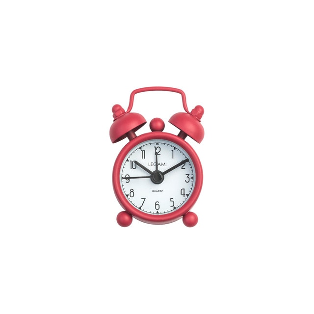 Mini Reloj Despertador Legami Vintage Rojo.