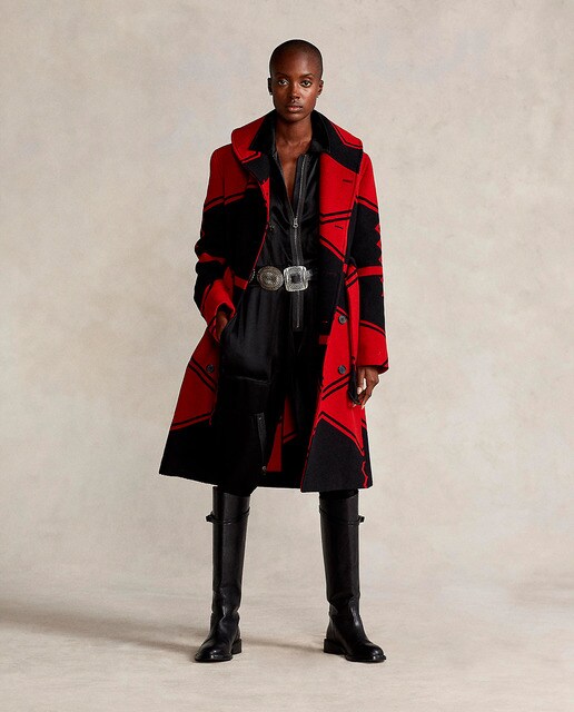 long double breasted coat