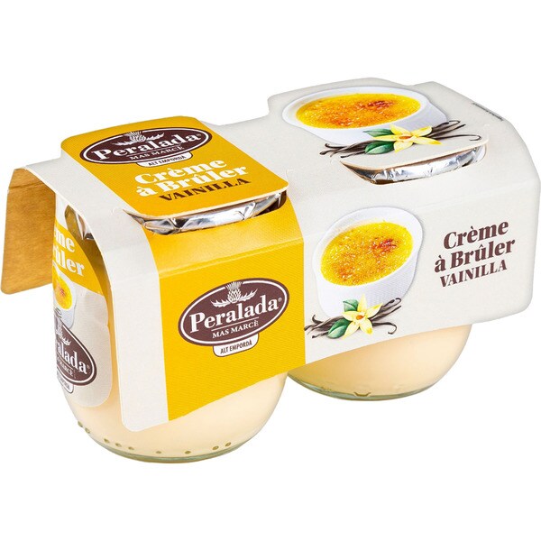 LACTICS PERALADA crema a brúler de vainilla pack 2 unidades 120 g