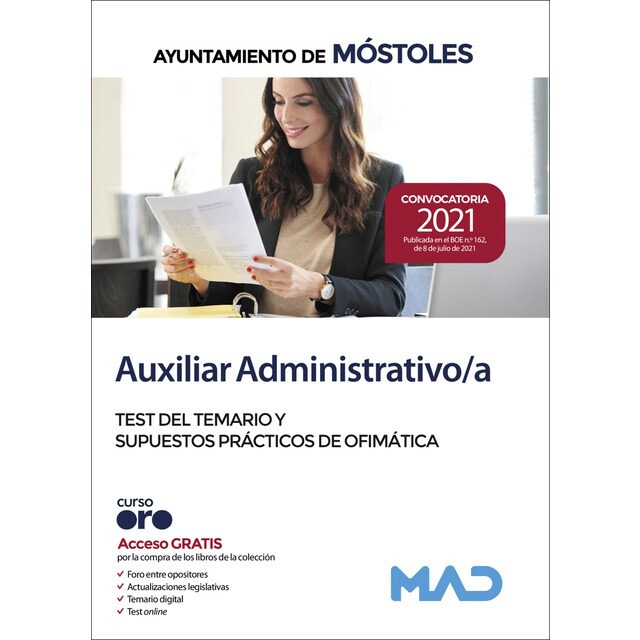 Auxiliar administrativo del ayuntamiento de sevilla. Test del temario y supuestos prácticos de informática