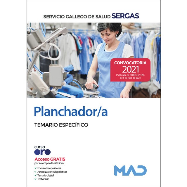 Planchador/a del servicio gallego de salud. Test del temario específico