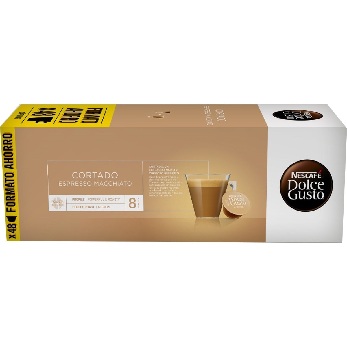 Nescafé Dolce Gusto - Pack 3 De 16 Cápsulas Nescafe Dolce Gusto Café Cortado Espresso Macchiatto Selección Arábica Y Robusta En Oferta Nescafe Dolce Gusto - Pack 3 De 16 Cápsulas Nescafe Dolce Gusto Café Cortado Espresso Macchiatto Selección Arábica Y Robusta.