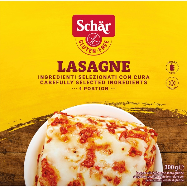 SCHAR lasaña de carne sin gluten envase 300 g 