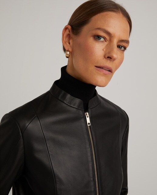 leather jacket · Women's fashion 