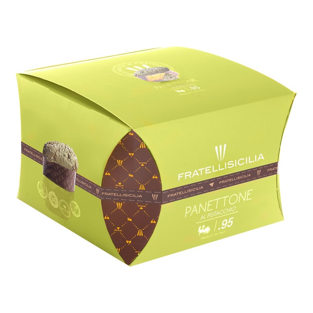 Panettone de pistacho glaseado Vanity Verde Fratelli Sicilia