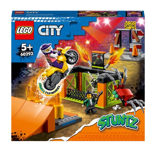 Set de Construcción Parque Acrobático con Moto de Juguete LEGO City Stuntz