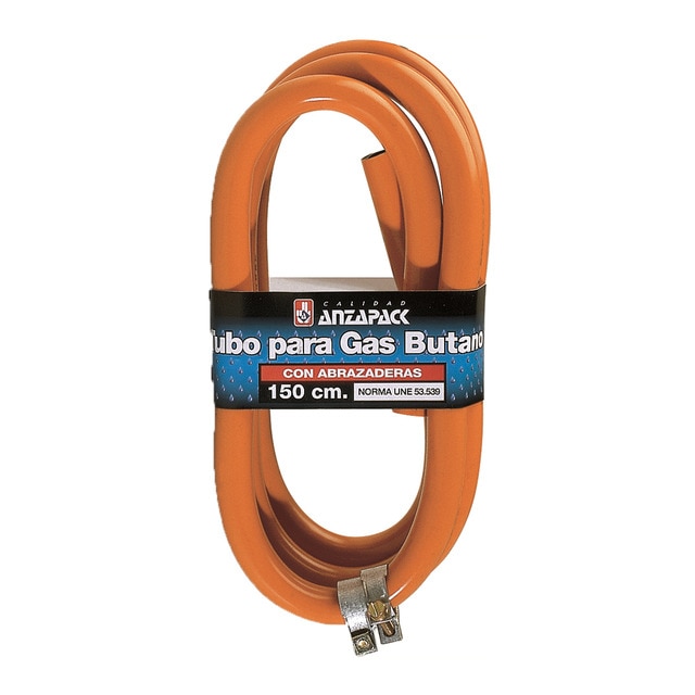 Anzapack - Tubo Gas Butano con Abrazaderas.