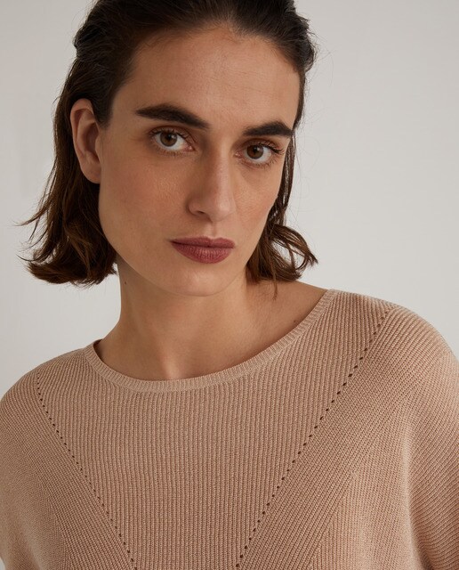 Shimmer knit sweater · Women's fashion 