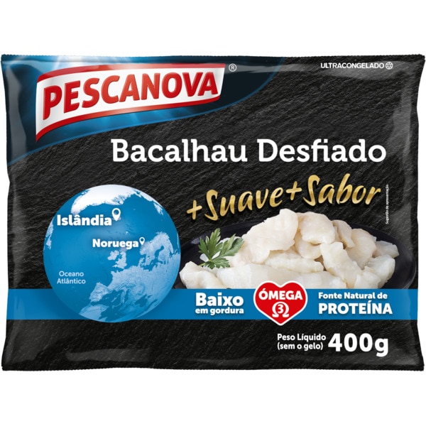 Bacalhau Desfiado embalagem 400 g