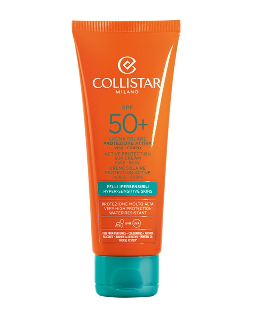 Crema Solar Proteccion Activa Cara Spf 50+, 100 ml Collistar