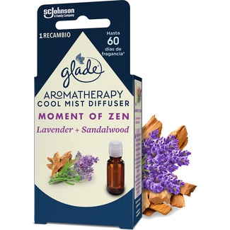 GLADE Aromatherapy ambientador Moment of Zen aroma lavanda y sándalo recambio 1 unidad