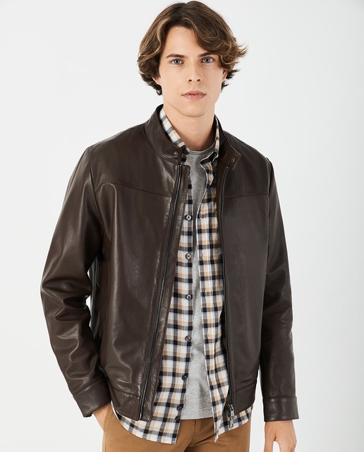mossimo leather jacket mens
