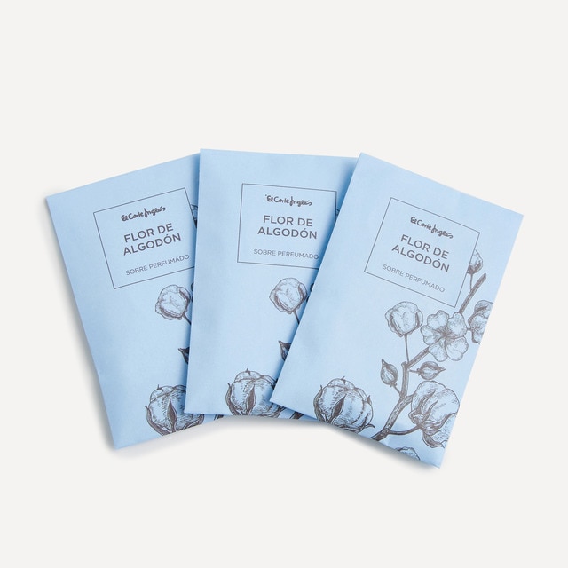 Set 3 sobres perfumados Flor de Algodón El Corte Inglés