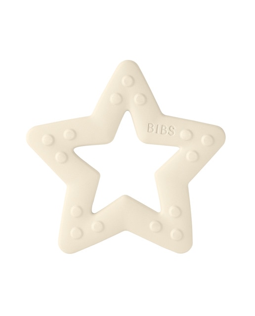 Mordedor Baby Bitie Estrella Ivory Bibs