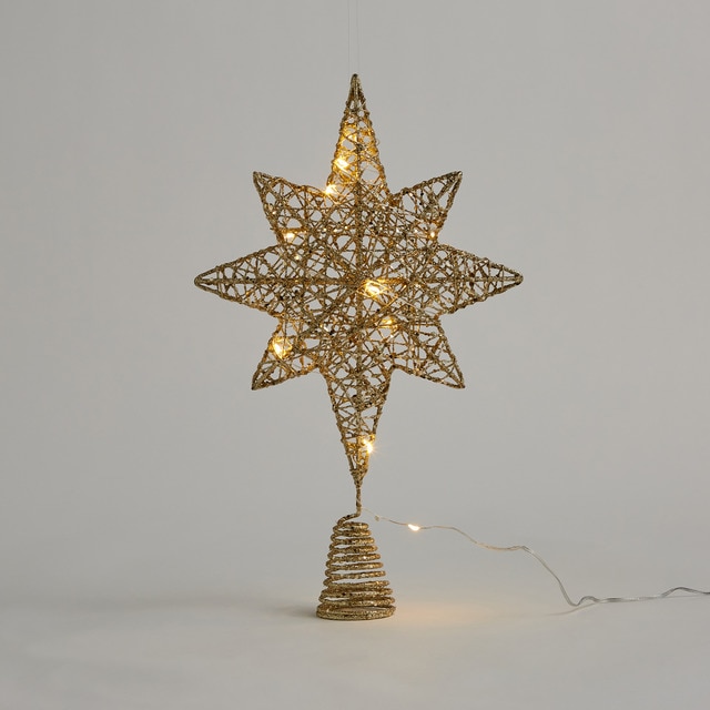 Tope de árbol estrella con 10 luces LED Navidad El Corte Inglés