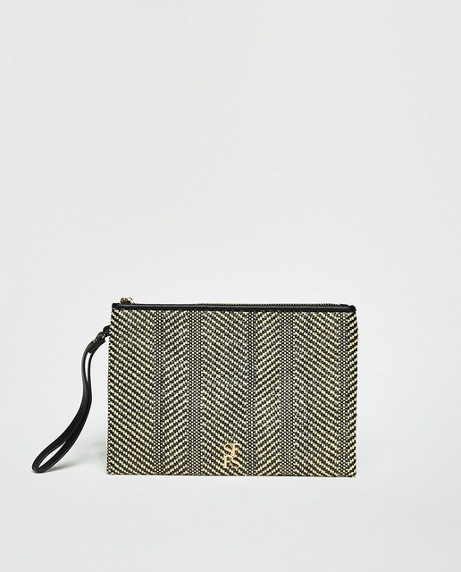 raffia wallet