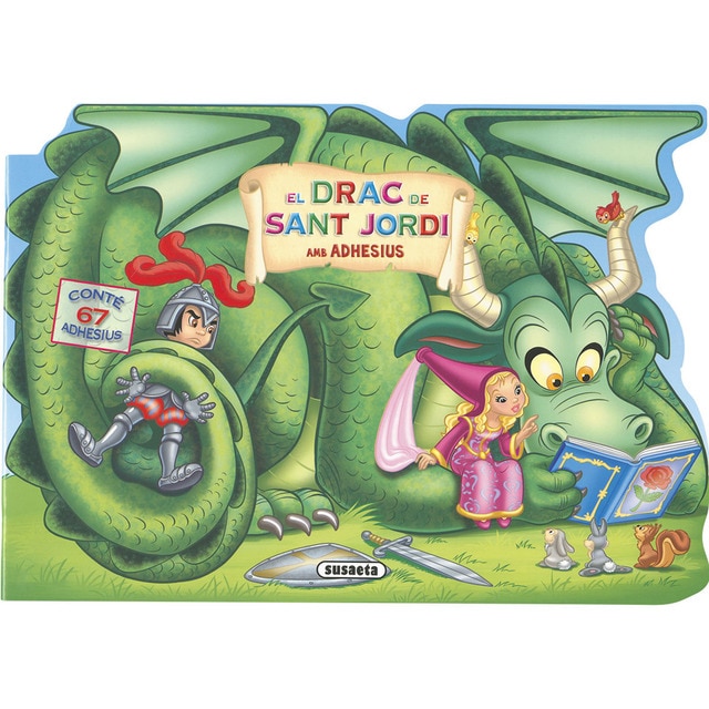 El drac de Sant Jordi amb adhesius (Tapa blanda)