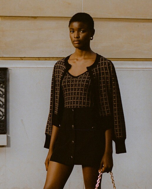 Women's short textured jacket · Women's 