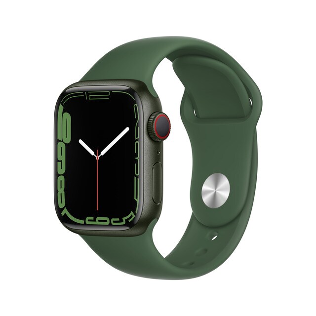 Apple Watch Series 7 GPS + Cellular, 41mm Caja de aluminio en verde -  Correa deportiva Trébol · El Corte Inglés