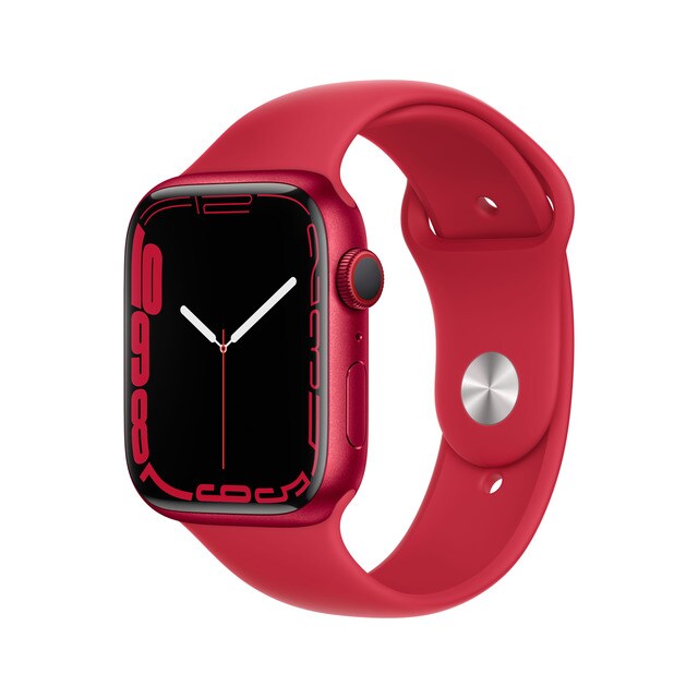 Apple Watch Series 7 GPS + Cellular, 45 mm red aluminium box - red sports  strap, one size · Electronics · El Corte Inglés