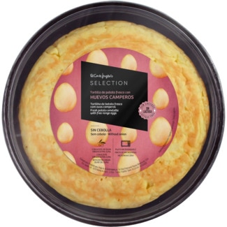 El Corte Inglés Selection Tortilha de Batata Fresca com Ovos do Campo sem Lactose embalagem 500 g