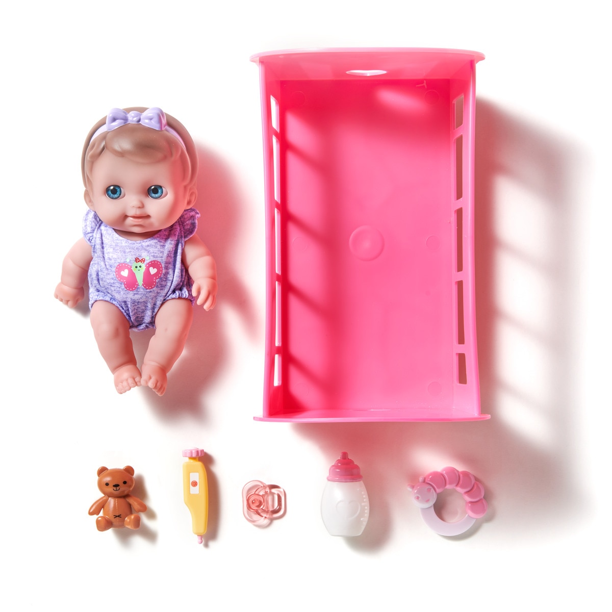 Muñeca con cuna y accesorios El Corte Inglés 4