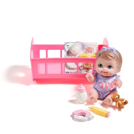 Muñeco con cuna y accesorios Baby Gugú 