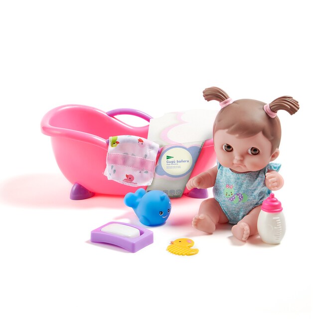 Muñeco con bañera y accesorios Baby Gugú El Corte Inglés