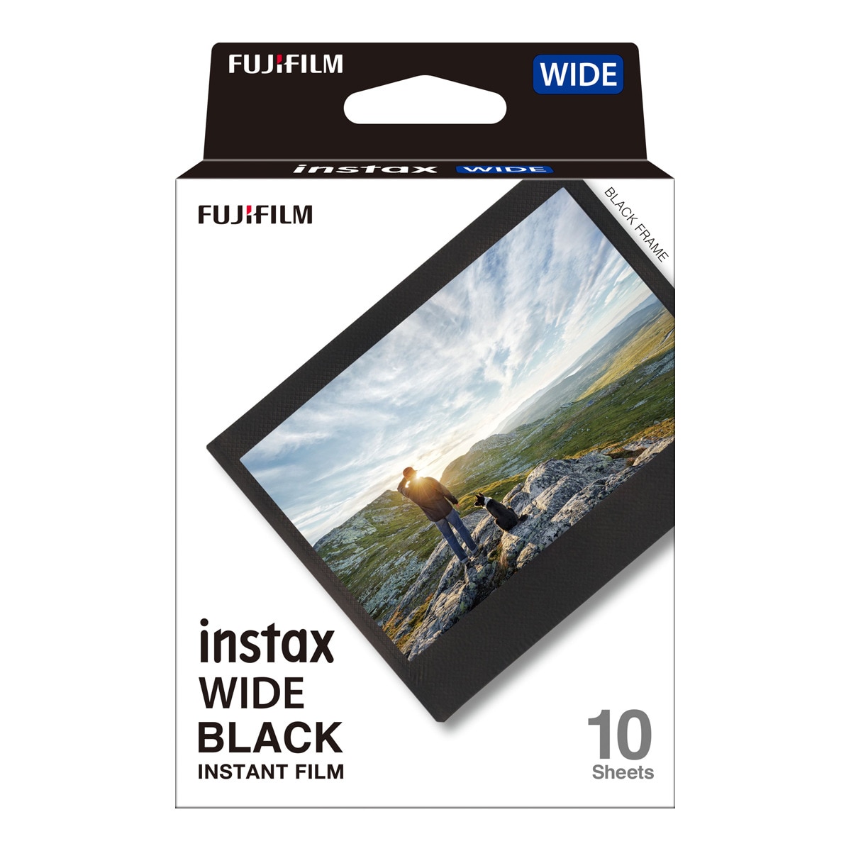Fujifilm - Película instantánea Fujifilm Instax Wide Black Frame WW1.