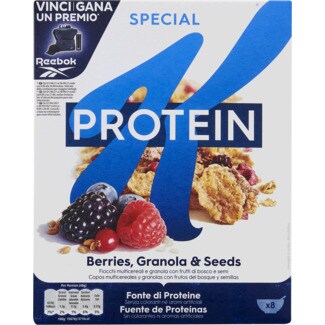 Kellogg's Special K Protein Cereais Granola com Frutos Vermelhos e Sementes embalagem 320 g