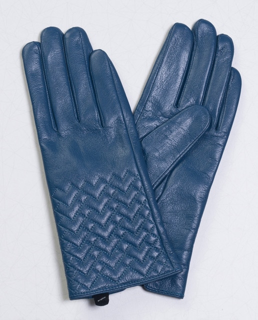 Guantes piel acolchados