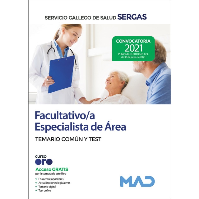 Facultativos especialistas de área del servicio andaluz de salud. Temario común y test