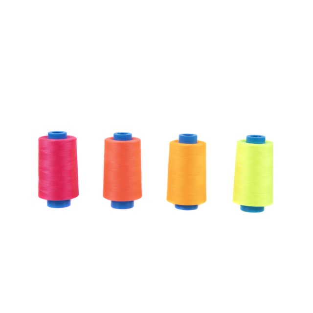 Kit surtido 4 conos de hilo 5000 metros Fluor Rosas Crafts