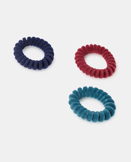 Pack de gomas de terciopelo multicolor