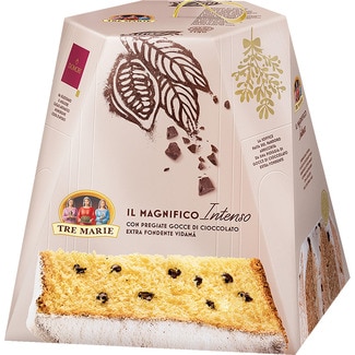 TRE MARIE Il Magnifico Intenso pandoro con gotas de chocolate estuche 1 kg