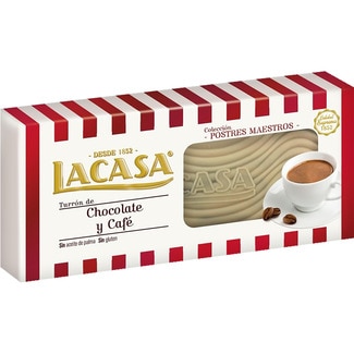 LACASA turrón de chocolate y café Sin Gluten Calidad Suprema tableta 225 g
