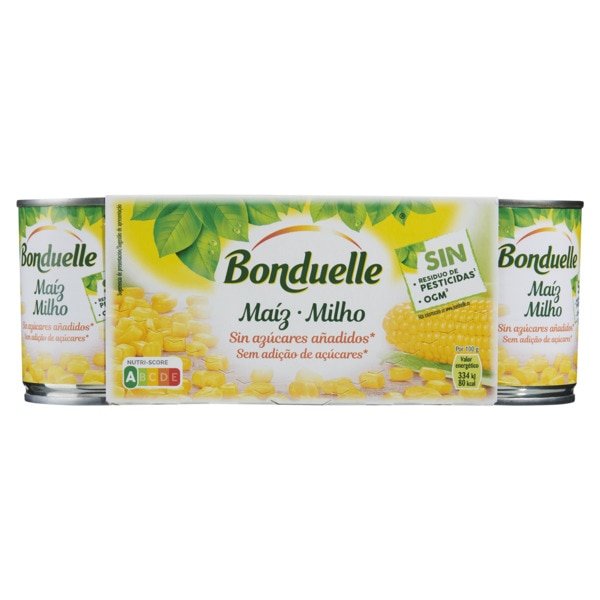 Milho Doce Pack 3 unidades embalagem 450 g