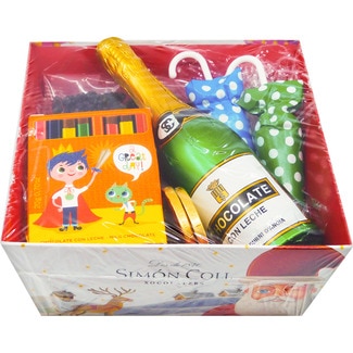 SIMON COLL surtido de chocolates cesta pequeña envase 108 g