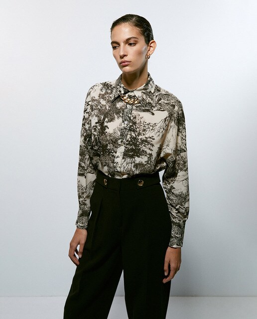 Women's landscape print shirt · Women's 