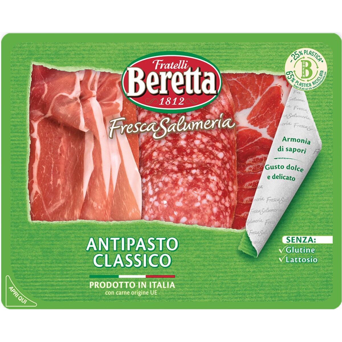 Antipasto em Fatias embalagem 140 g · Beretta · Supermercado El Corte