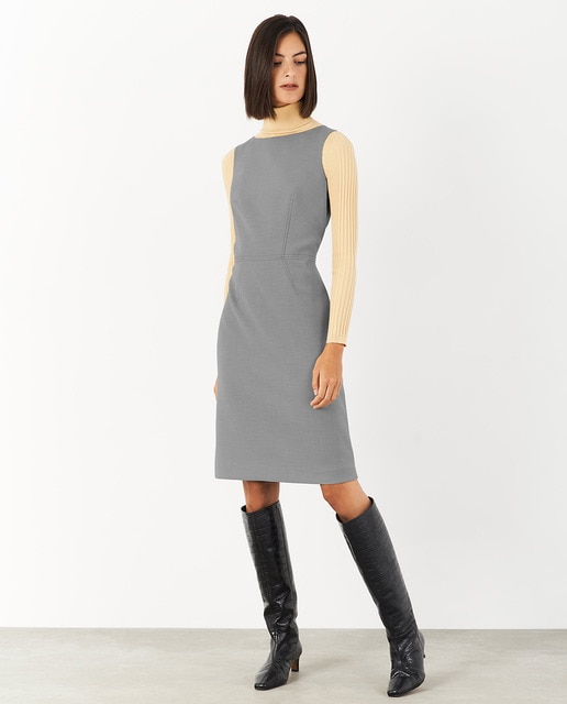 straight cut sleeveless dress