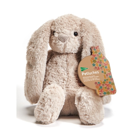 Conejo gris de peluche sostenible 30 cm 